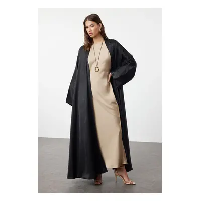 Trendyol Black Self-patterned Woven Cape & Abaya & Abaya