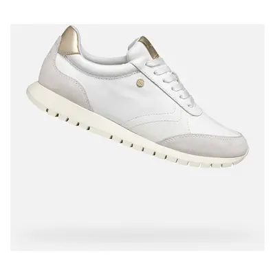 White women's sneakers Geox Sukie 2.0 - Women's