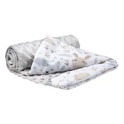 Medi Partners Blanket cotton + minky – Polana + gray minky