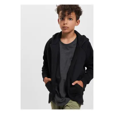 Boys' zip-up sweatshirt black