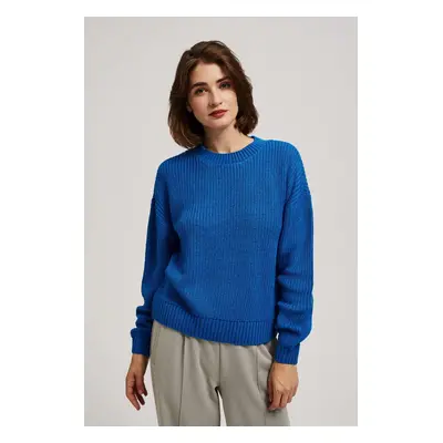 Sweater with a round neckline