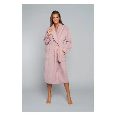 Women's Morena Long Sleeve Bathrobe - Powder Pink