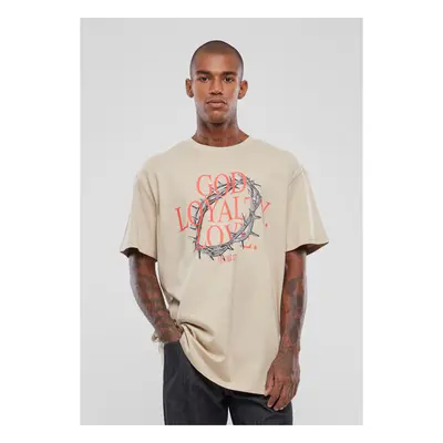 Men's T-Shirt God Loyalty Love Oversize Cream