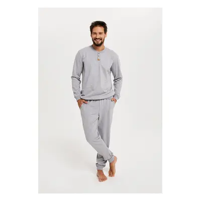 Tracksuit, long sleeves, long trousers - melange