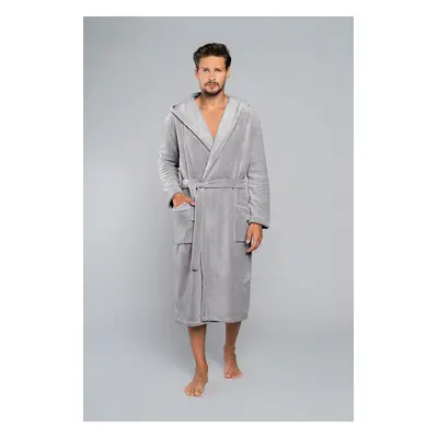 Long sleeve Mimas bathrobe - grey