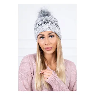 marka niezdefiniowana Cap K179 light gray