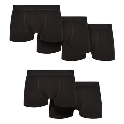 Solid Organic Cotton Boxer Shorts 5-Pack Black+Black+Black+Black+Black