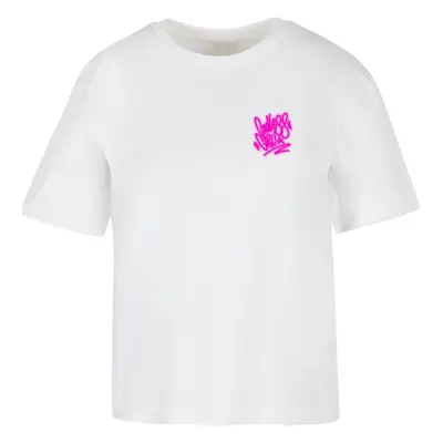 Women's T-shirt with inscription - white