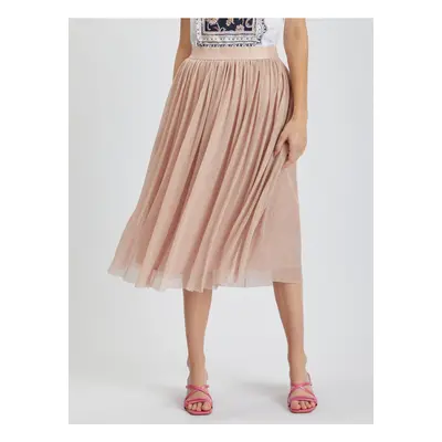 Orsay Light pink Ladies Pleated Skirt - Ladies