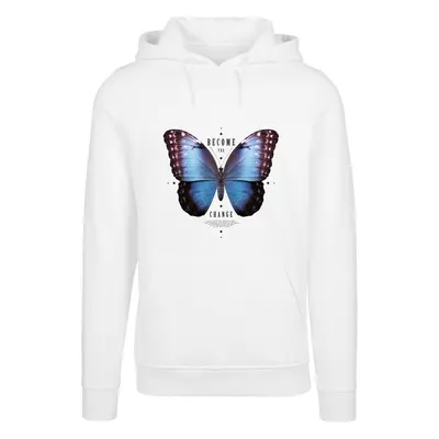 Men's sweatshirt Become The Change Butterfly Hoody white