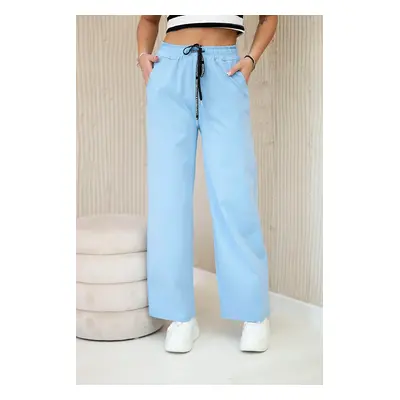 Kesi Włoski Punto pants with wide legs blue