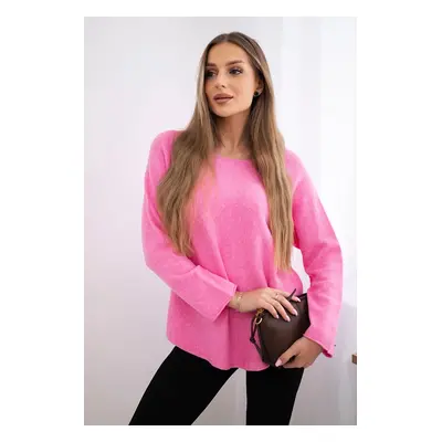 Kesi Włoski Crew neck sweater pink