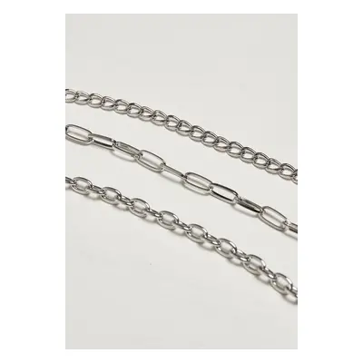 Necklace with razor blade - silver color