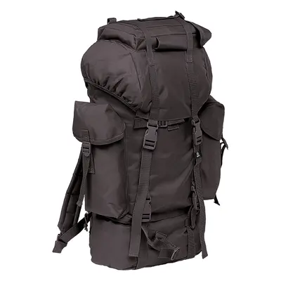 Nylon Military Backpack in Black