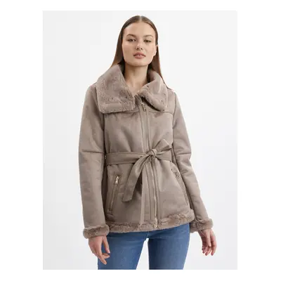 Orsay Brown Ladies Suede Jacket - Women