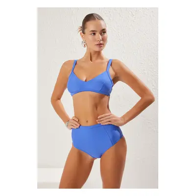 Trendyol Saks High Waist Bikini Bottom