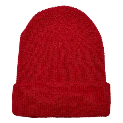 Recycled Waffle Knit Beanie Red