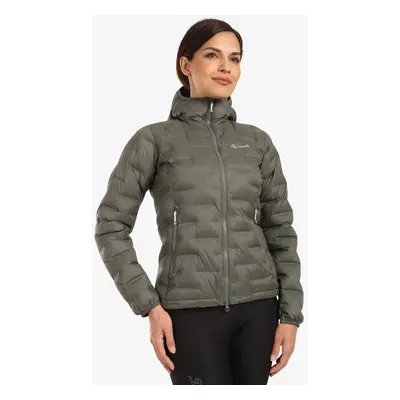 Women's down jacket Kilpi ALBERTA-W Dark green