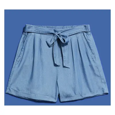 WOMEN'S SHORTS L-SH-4016 D.Blue