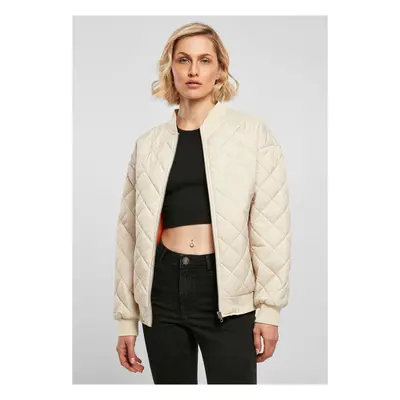 Women's Oversized Diamond Quilted Bomber Jacket Softseagrass