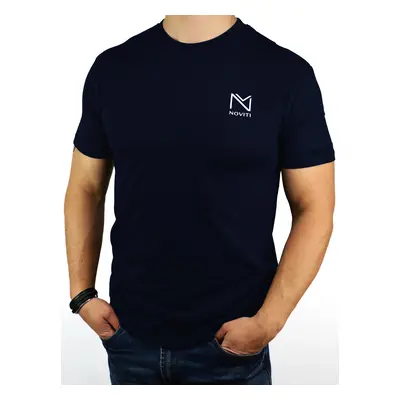 NOVITI Man's T-shirt TT005-M-02 Navy Blue