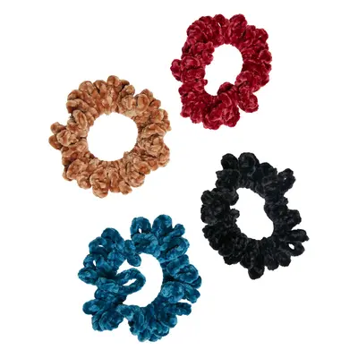 Winter Color Fluffy Scrunchies Pack