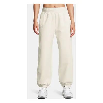 Women's Sports Pants Under Armour Armoursport Swoven Pant-WHT - Women's