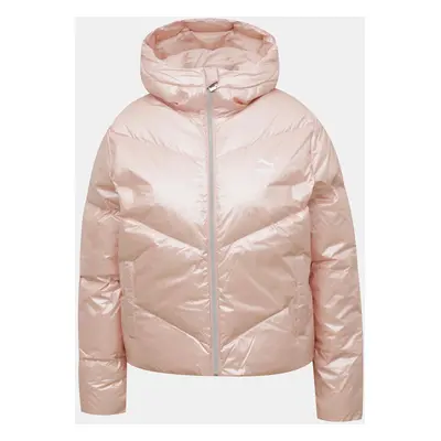 Pink Ladies Quilted Down Jacket Puma Classics Shine Down - Women