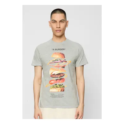 Burger Tee Heather Grey