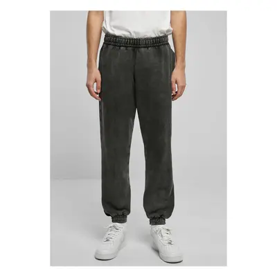 Heavy Stone Washed Sweatpants - Black