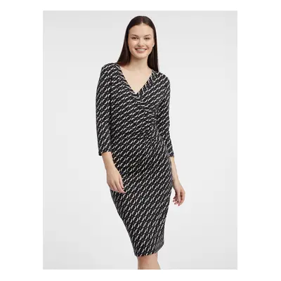 Orsay Black Women Patterned Sheath Dress - Women