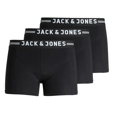 3PACK men's boxers Jack and Jones black