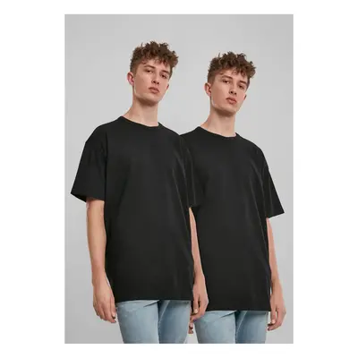 Organic Base T-Shirt 2-Pack Black+Black