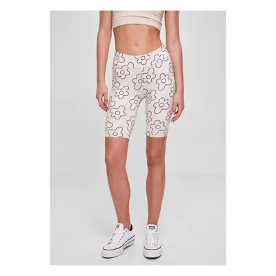 AOP Tech Cycle Women's High-Waisted Softseagrassflower Shorts