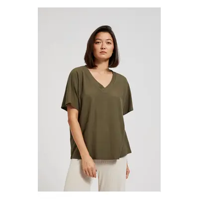 Women's T-shirt MOODO - dark olive