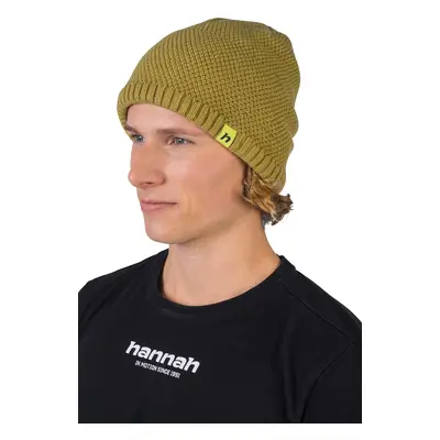 Winter knitted hat made of merino wool Hannah BRIT avocado oil