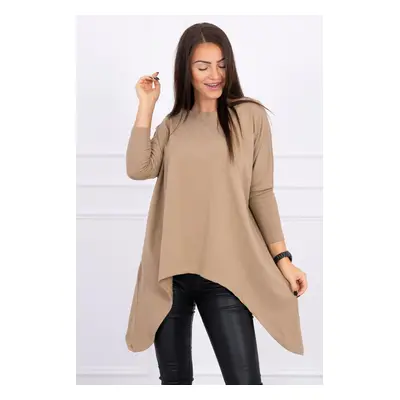 Oversize camel blouse