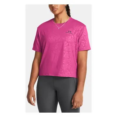 Women's T-shirt Under Armour Vanish Energy Emboss Crop SS