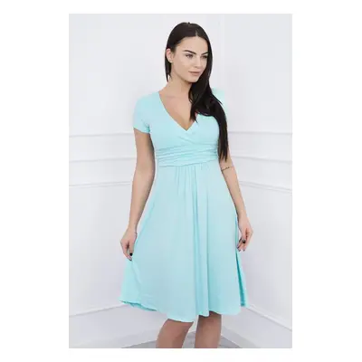 Kesi Dress cut under the bust, long sleeve, short sleeve mint