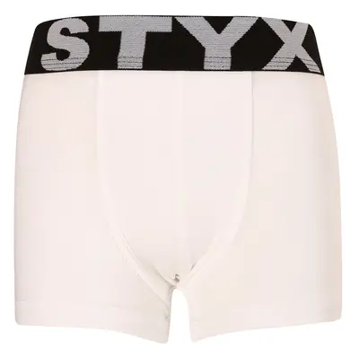 Children's boxers Styx sports rubber white