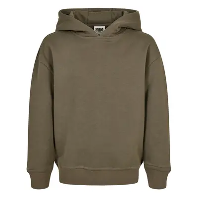 Girl's Organic Hooded Olive