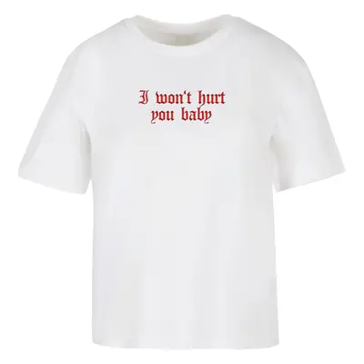 Women's T-shirt I Won't Hurt You Baby - white