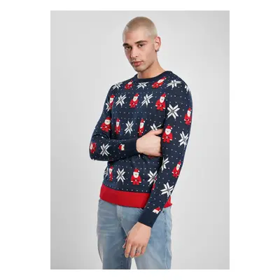 Men's Christmas Sweater Nicolaus And Snowflakes