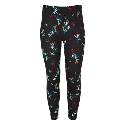 Girls' soft leggings AOP blackfloret