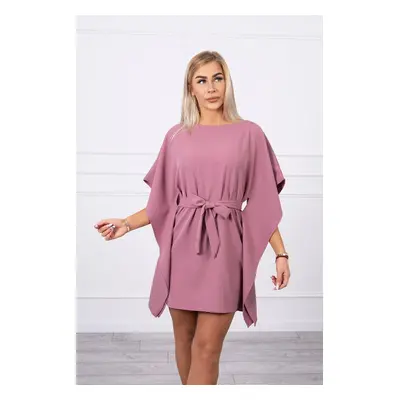 Batwings Oversize dress dark pink