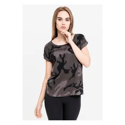 Women's Camo Back Shaped Tee Dark Camo T-Shirt