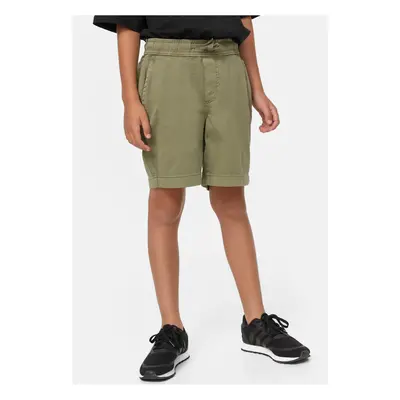 Boys Strech Twill Joggshorts Olive