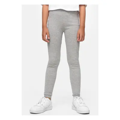 Girls' jersey leggings 2-pack black/grey