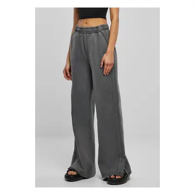 Women's Heavy Terry Garment Dye Slit Pants darkshadow