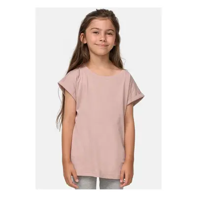 Girls' organic T-shirt with extended shoulder dukrose